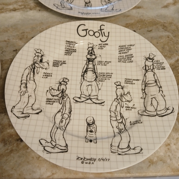 Disney Sketch plates (4) - Picture 4 of 5